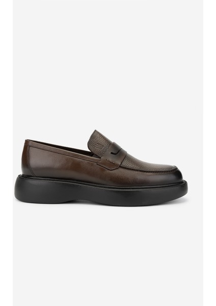 Erkek Deri Kahverengi Loafer Ayakkabı 722 9528 Erk Ayk Sk24-25 Kahve
