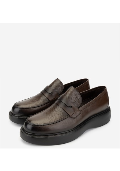 Erkek Deri Kahverengi Loafer Ayakkabı 722 9528 Erk Ayk Sk24-25 Kahve indirimleri