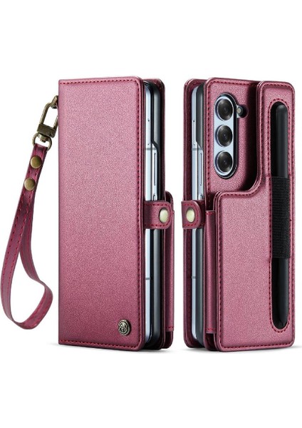 Samsung Galaxy Z Caseme 6 5g Kart Tutucu Ince Kılıf Pu (Yurt Dışından)