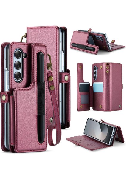 Samsung Galaxy Z Caseme 6 5g Kart Tutucu Ince Kılıf Pu (Yurt Dışından)