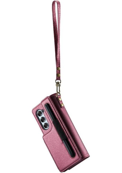 Samsung Galaxy Z Caseme 6 5g Kart Tutucu Ince Kılıf Pu (Yurt Dışından)