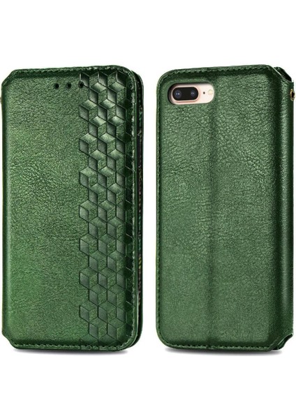 Apple iPhone 8 Için Kılıf Artı/7 Artı Deri Kılıf Cüzdan Fonksiyonu Flip (Yurt Dışından)
