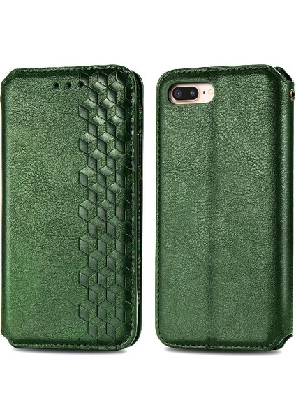 Apple iPhone 8 Için Kılıf Artı/7 Artı Deri Kılıf Cüzdan Fonksiyonu Flip (Yurt Dışından)