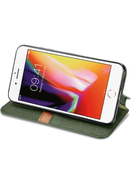 Apple iPhone 8 Için Kılıf Artı/7 Artı Deri Kılıf Cüzdan Fonksiyonu Flip (Yurt Dışından)