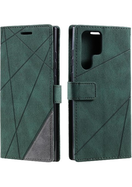 Samsung Galaxy S24 Ultra Pu Deri Cüzdan Flip Folio Kart Tutucu (Yurt Dışından)