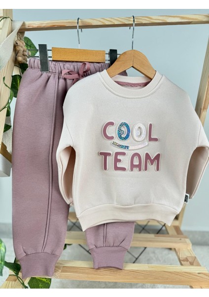 Cool Team Baskılı 3 Iplik Kız Bebek/çocuk Kışlık Ikili Takım fiyatları