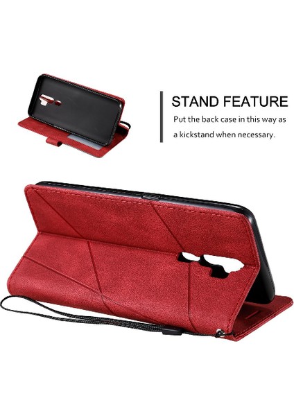 Oppo A5 Için Kılıf 2020/A9 2020 Manyetik Pu Deri Kart Tutucu Kickstand (Yurt Dışından) fırsatları