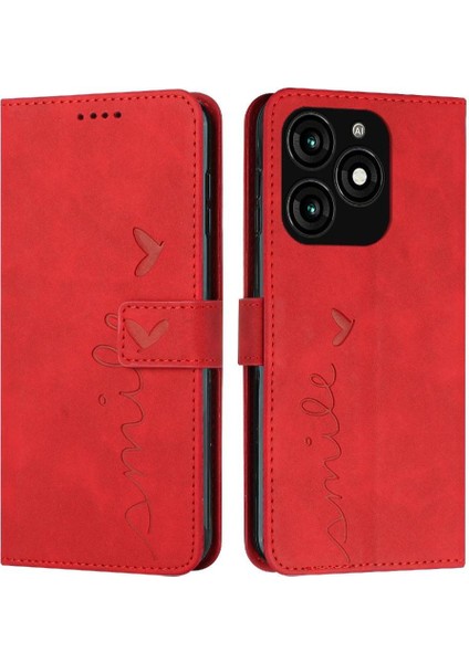 Itel A70 Tam Koruma Pu Deri Yan Toka Kartı Ekleme Için Kılıf (Yurt Dışından)