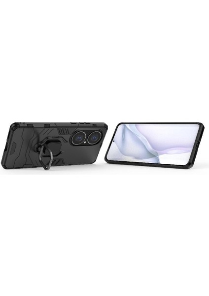 Huawei P50 Pro Askeri Damla Koruma Kickstand 360 &deg; Dönen (Yurt Dışından) indirimleri