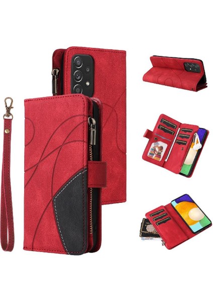 Kart Yuvası Standı Kickstand Dokuz ile Samsung Galaxy Case 5G/A52S Için Kılıf (Yurt Dışından)