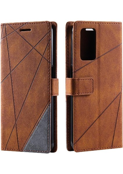 Oppo A54 4G/A16/CASE 5g Manyetik Pu Deri Cüzdan Flip Folio Kart Için Kılıf (Yurt Dışından)
