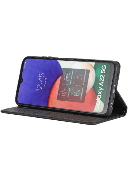 Samsung Galaxy A22 5g Flip Folio Kitap Pu Deri Kapak El Kartı (Yurt Dışından) fırsatları