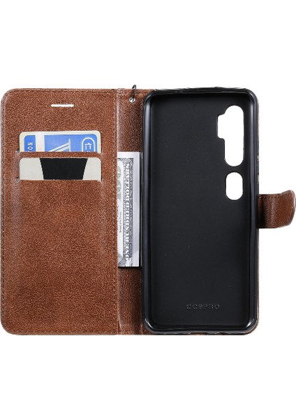 Xiaomi Mi Cc9 Pro Klasik Düz Renk Iş Cüzdan Telefon Için Flip Case (Yurt Dışından)