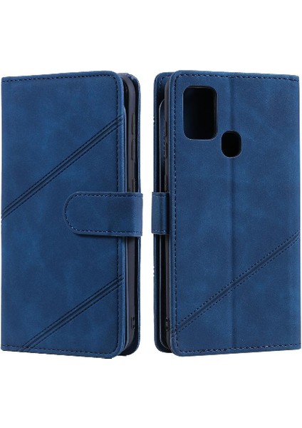 Samsung Galaxy A21S Pu Deri Kart Tutucu Kickstand Manyetik (Yurt Dışından)