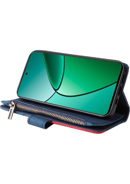 Realme 12 Artı Fermuar Cüzdan Tarzı Iki Renkli Dikiş Dokuz Kart (Yurt Dışından) indirimleri
