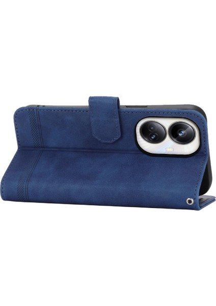 Realme 10 Pro Artı Manyetik Kapatma Nakit Cep Bileklik Için Flip Case (Yurt Dışından)