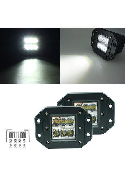 Offroad Sis Lambası 6 LED 18W Takım / LASS318 modelleri