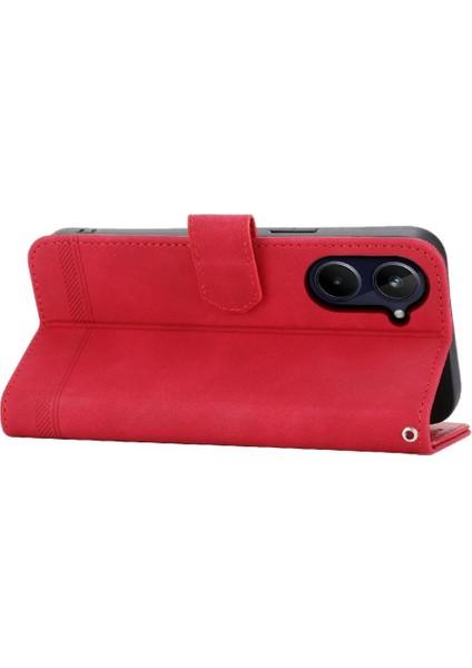 Realme 10 Pro 5g Manyetik Kapatma Bileklik Premium Kart Için Flip Case (Yurt Dışından)
