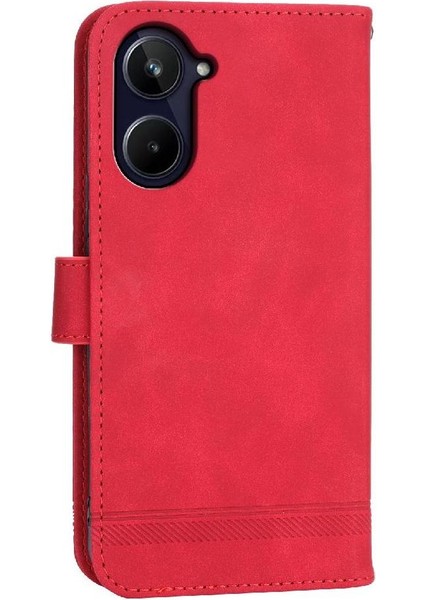Realme 10 Pro 5g Manyetik Kapatma Bileklik Premium Kart Için Flip Case (Yurt Dışından)