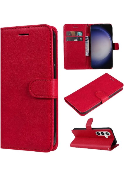Samsung Galaxy S24 Yüksek Kaliteli Deri Iş Cüzdan Kılıf Için Flip Case (Yurt Dışından)