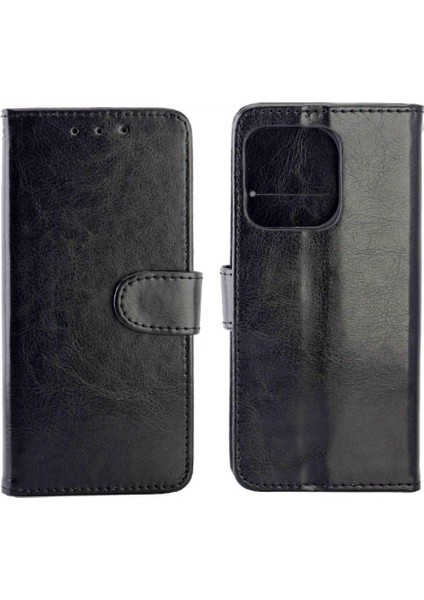 Apple iPhone 15 Için Flip Case Pro Pu Deri Kart Tutucu Darbeye Kickstand (Yurt Dışından)