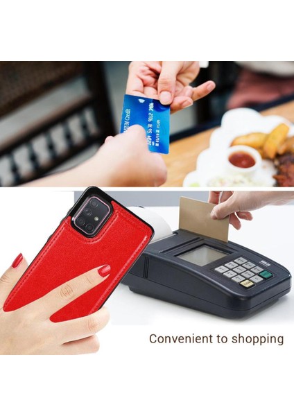 Kart Tutucu Kickstand Çift ile Samsung Galaxy A71 4g Için Cüzdan Kılıf (Yurt Dışından) fırsatları