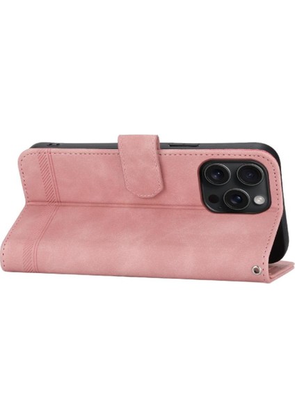 Apple iPhone 15 Için Flip Case Pro Max Bileklik Nakit Cep Kart Yuvaları Manyetik (Yurt Dışından)