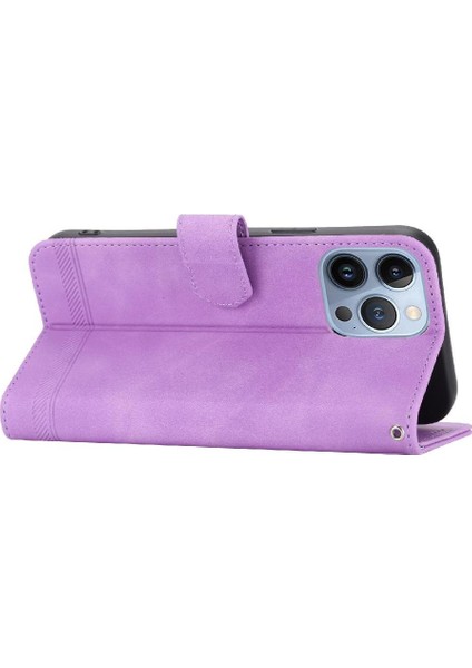 Apple iPhone 13 Için Flip Case Pro Max Kart Yuvaları Manyetik Kapatma Premium Nakit (Yurt Dışından)