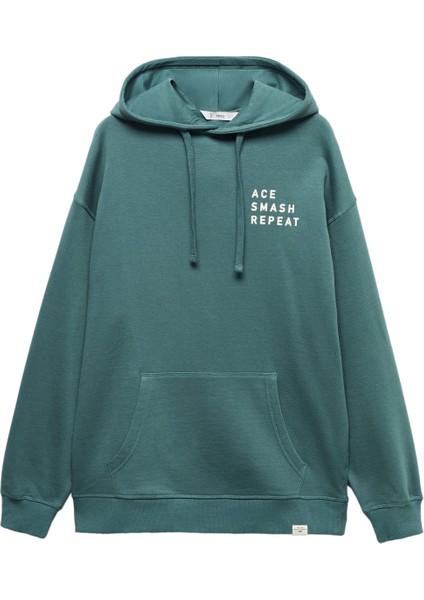 Mango Baskılı Mesajlı Sweatshirt