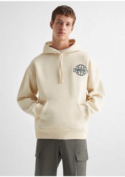 Mango Baskılı Pamuklu Sweatshirt