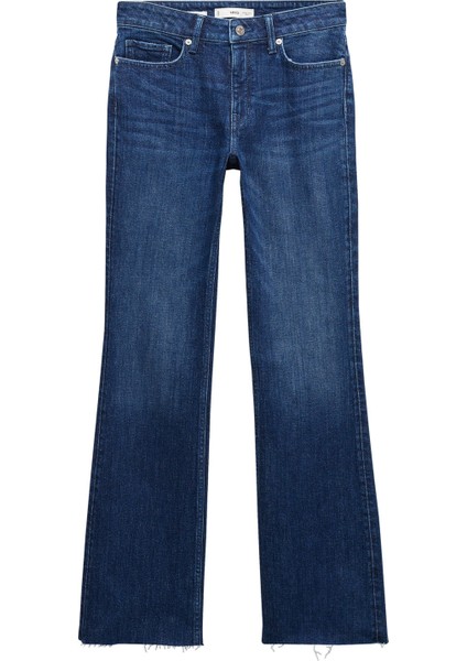 Orta Bel Kloş Jean