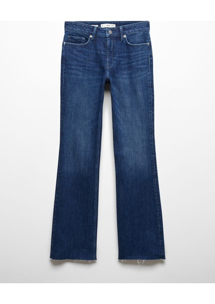 Orta Bel Kloş Jean