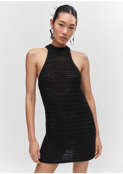Lurex Askılı Elbise
