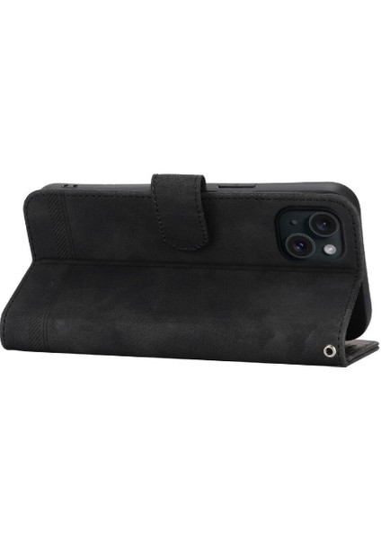 Apple iPhone 15 Için Flip Case Artı Manyetik Kapatma Nakit Cep Premium Kart (Yurt Dışından)
