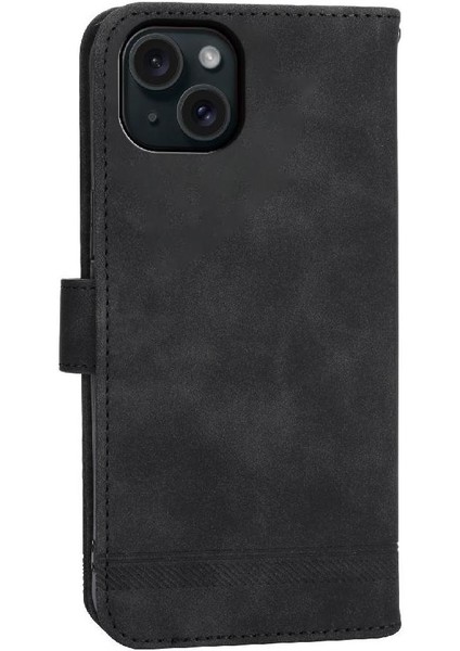 Apple iPhone 15 Için Flip Case Artı Manyetik Kapatma Nakit Cep Premium Kart (Yurt Dışından)