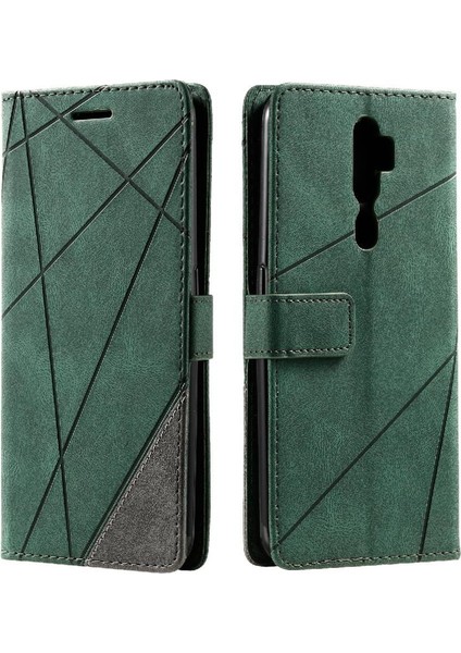 Oppo A5 Için Kılıf 2020/A9 2020 Manyetik Pu Deri Kart Tutucu Kickstand (Yurt Dışından)