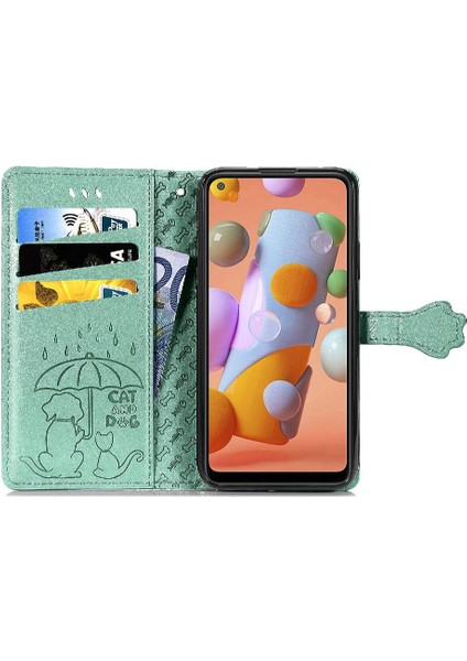 Samsung Galaxy A11 Için Kılıf Kapak Çevirin Kılıf Kısa Kayış Karikatür (Yurt Dışından) modelleri