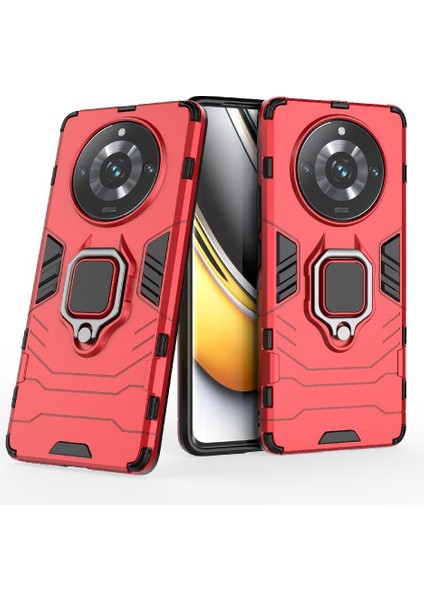 Realme 11 Pro Artı Darbeye Dayanıklı Kapak Için Kılıf Kickstand 360 &deg; Dönen Halka (Yurt Dışından)