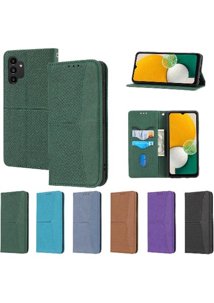 Samsung Galaxy A13 4g Kredi Kartı Tutucu Pu Deri Kapak El Için Kılıf (Yurt Dışından)