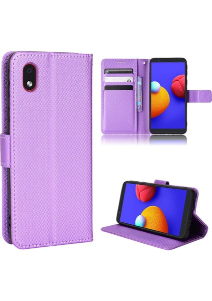 Samsung Galaxy A01 Çekirdek Kickstand Kapak Kart Tutucu Manyetik (Yurt Dışından)