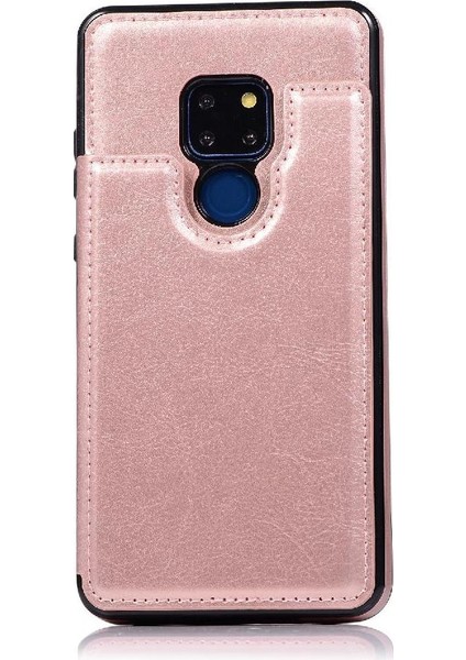 Cüzdan Kılıf Huawei Mate 20 Kart Yuvaları Için Kickstand Pu Deri Çift (Yurt Dışından)