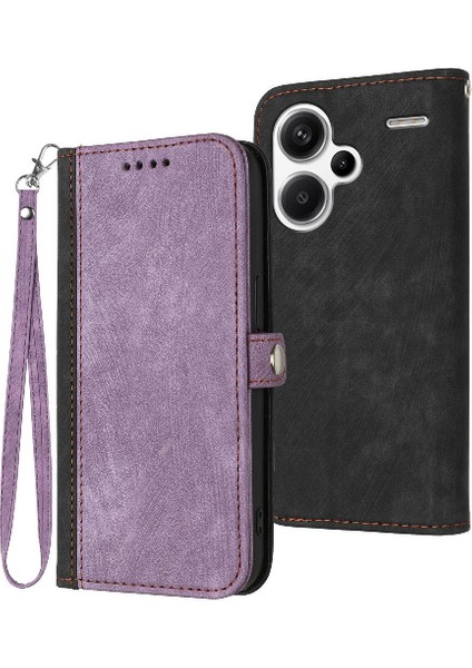 Xiaomi Redmi Not Için Kılıf 13 Pro Artı Kart Yuvası Standı ile Kickstand Pu (Yurt Dışından)
