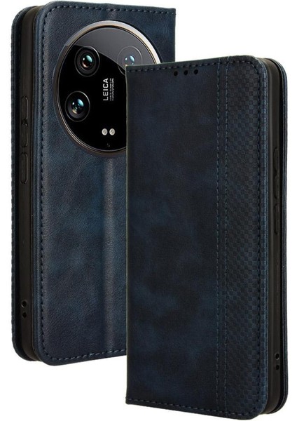 Xiaomi 14 Için Kılıf Ultra 5g Pu Deri Cüzdan Manyetik Kapatma (Yurt Dışından)