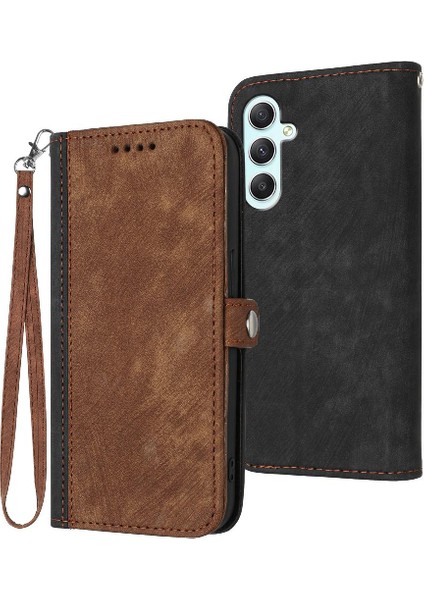 Samsung Galaxy A35 Flip Folio Kitap Için Kılıf Kart Yuvası Standı Kickstand ile (Yurt Dışından)