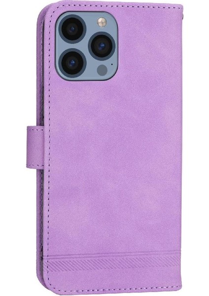 Apple iPhone 14 Pro Nakit Cep Kartı Yuvaları Premium Bileklik Için Flip Case (Yurt Dışından)