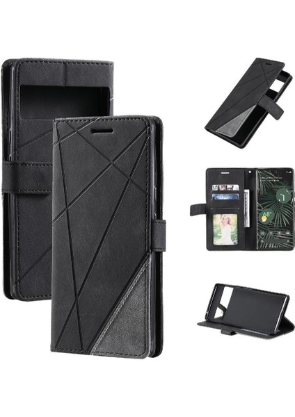 Google Piksel 7 Pro Kart Tutucu Için Kılıf Kickstand Cüzdan Flip Folio Pu (Yurt Dışından)