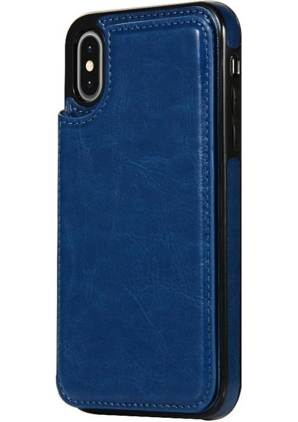 Kart Tutucu Kickstand Çift Manyetik ile Apple iPhone Xs Max Için Cüzdan Kılıf (Yurt Dışından) fiyatları