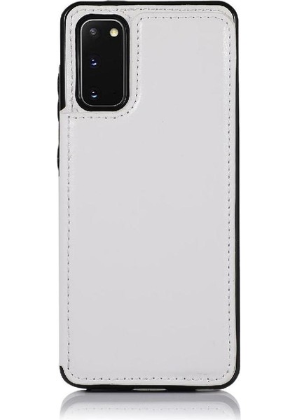 Kart Tutucu Pu Deri Kickstand ile Samsung Galaxy S20 Için Cüzdan Kılıf (Yurt Dışından) fiyatları