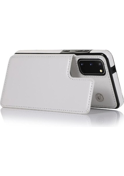 Kart Tutucu Pu Deri Kickstand ile Samsung Galaxy S20 Için Cüzdan Kılıf (Yurt Dışından) fırsatları