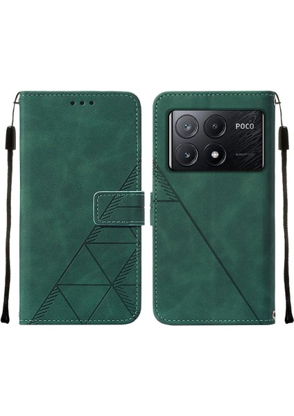 Xiaomi Poco X6 Pro 5g Flip Folio Kitap Koruyucu Cüzdan Kapak Pu (Yurt Dışından)